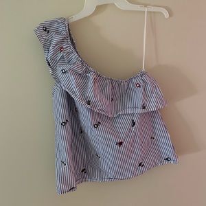 Abercrombie and Fitch one shoulder shirt